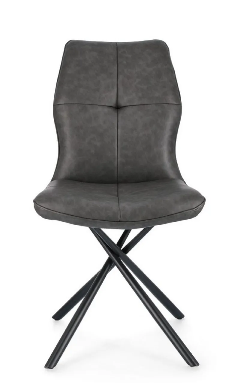 New Bizzotto SEDIA IN ECOPELLE ANTRACITE - KEPLER