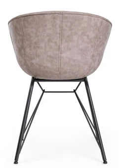 Clearance Bizzotto SEDIA IN ECOPELLE BEIGE - WARHOL