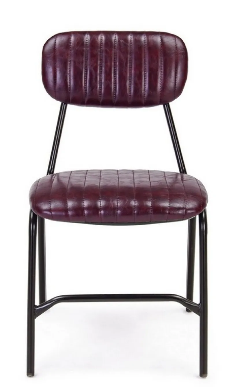 Sale Bizzotto SEDIA IN ECOPELLE BORDEAUX - DEBBIE