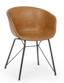 Hot Bizzotto SEDIA IN ECOPELLE COLOR CUOIO - WARHOL