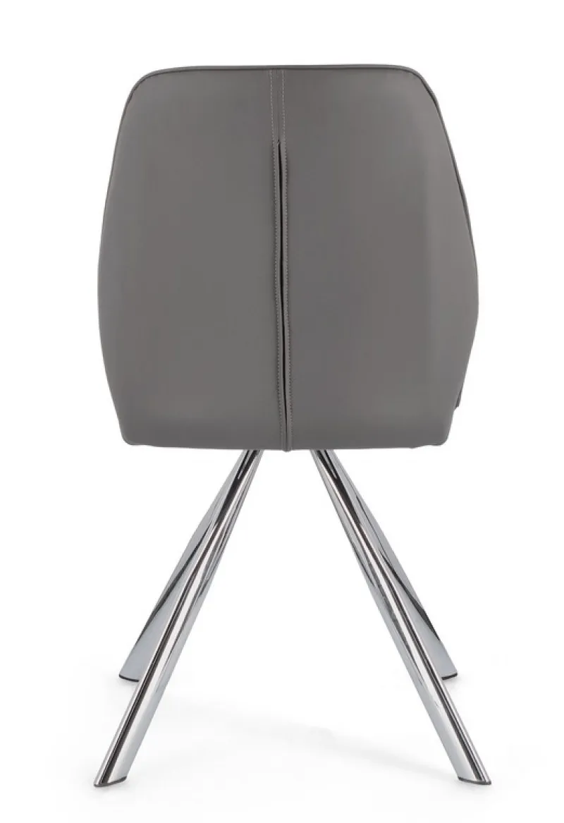Bizzotto SEDIA IN ECOPELLE GRIGIA - MAXWELL