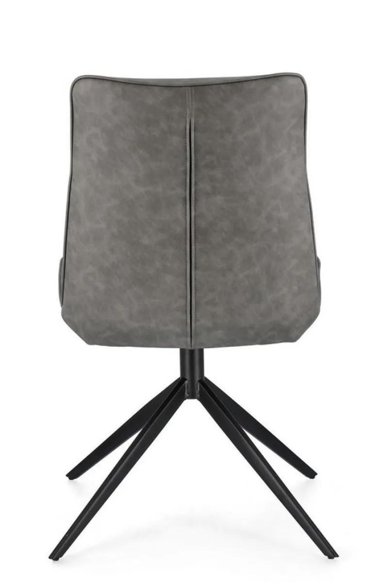 Outlet Bizzotto SEDIA IN ECOPELLE GRIGIO - JORDAN