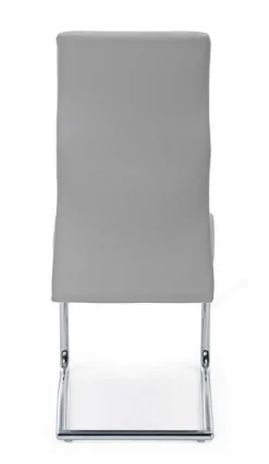 Discount Bizzotto SEDIA IN ECOPELLE GRIGIO CHIARO - THELMA