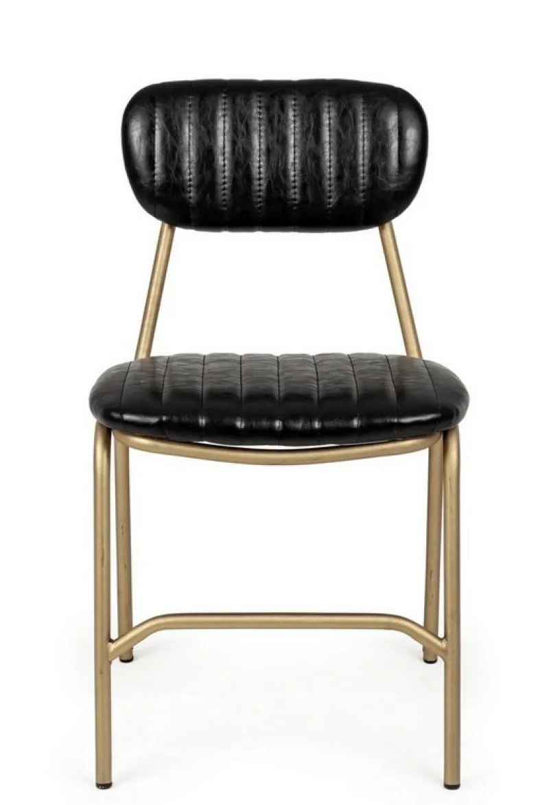 Best Bizzotto SEDIA IN ECOPELLE NERA - ADDY