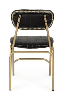 Best Bizzotto SEDIA IN ECOPELLE NERA - ADDY