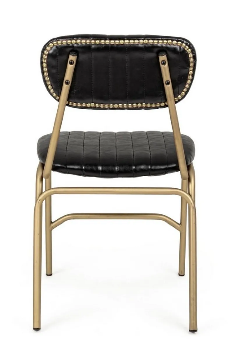 Best Bizzotto SEDIA IN ECOPELLE NERA - ADDY