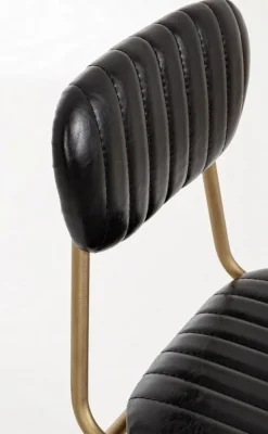 Best Bizzotto SEDIA IN ECOPELLE NERA - ADDY