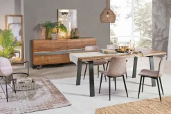 Discount Bizzotto SEDIA IN ECOPELLE NERA - KYRA