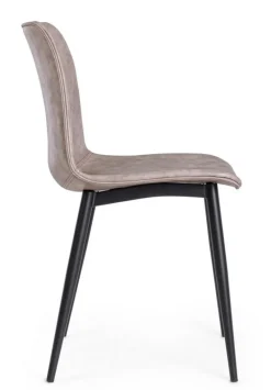 Discount Bizzotto SEDIA IN ECOPELLE NERA - KYRA