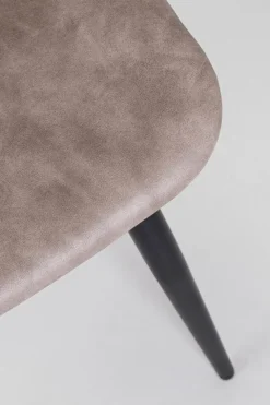 Discount Bizzotto SEDIA IN ECOPELLE NERA - KYRA