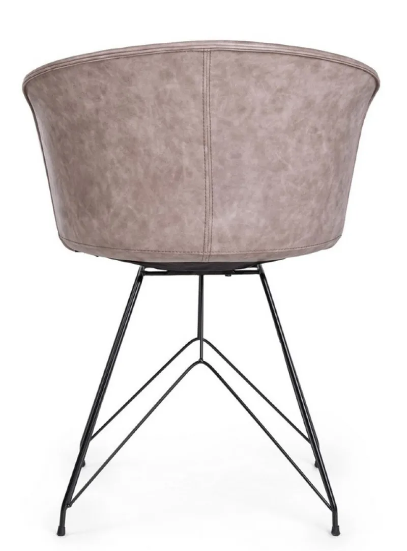 Best Bizzotto SEDIA IN ECOPELLE NERA - LOFT