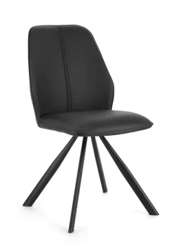 Clearance Bizzotto SEDIA IN ECOPELLE NERA - MAXWELL