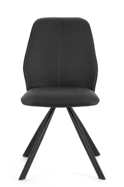 Clearance Bizzotto SEDIA IN ECOPELLE NERA - MAXWELL