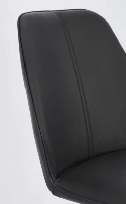 Clearance Bizzotto SEDIA IN ECOPELLE NERA - MAXWELL