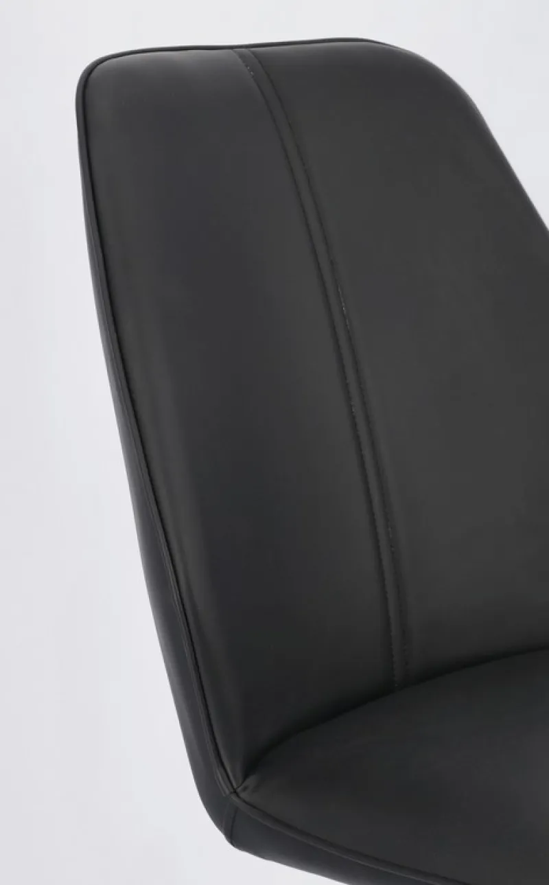 Clearance Bizzotto SEDIA IN ECOPELLE NERA - MAXWELL