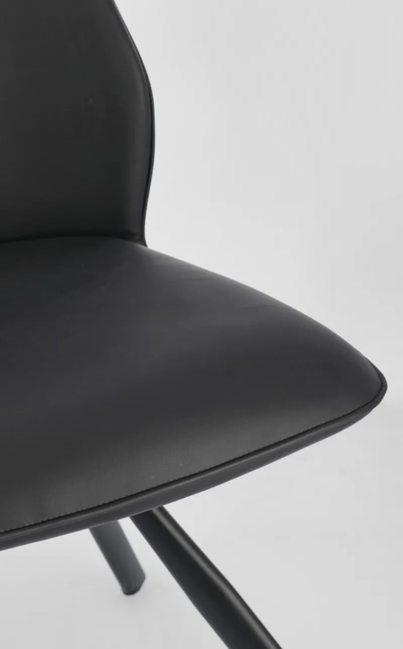 Clearance Bizzotto SEDIA IN ECOPELLE NERA - MAXWELL