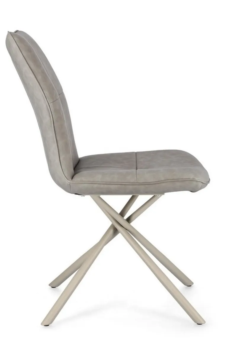 Sale Bizzotto SEDIA IN ECOPELLE TORTORA - KEPLER