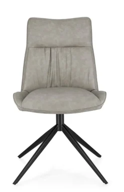 Hot Bizzotto SEDIA IN ECOPELLE TORTORA - JORDAN