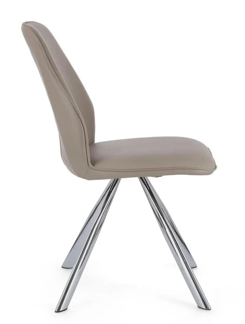 Sale Bizzotto SEDIA IN ECOPELLE TORTORA - MAXWELL