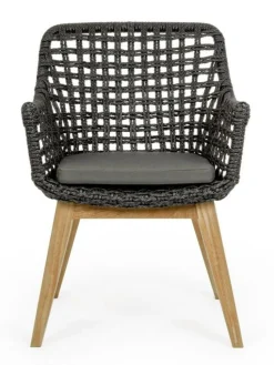 Best Bizzotto SEDIA IN FIBRA SINTETICA NERA - MADISON