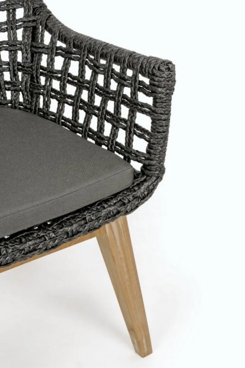 Best Bizzotto SEDIA IN FIBRA SINTETICA NERA - MADISON