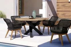 Best Bizzotto SEDIA IN FIBRA SINTETICA NERA - MADISON