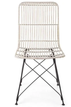 Bizzotto SEDIA IN FIBRE NATURALI BIANCA - LUCILA KUBU