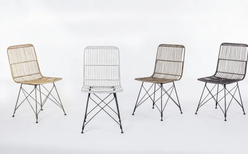 Bizzotto SEDIA IN FIBRE NATURALI BIANCA - LUCILA KUBU