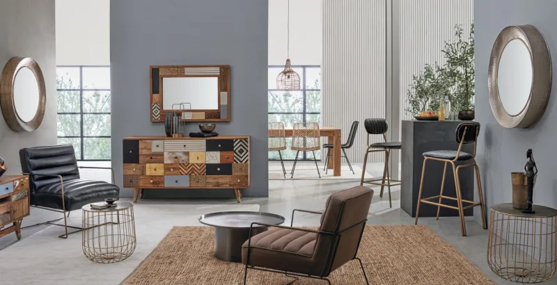 Best Bizzotto SEDIA IN FIBRE NATURALI NERA - LORENA