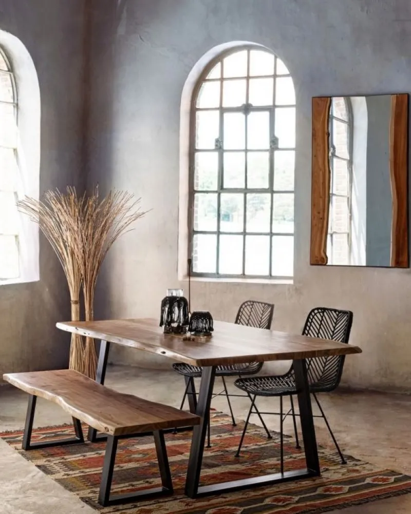 Best Bizzotto SEDIA IN FIBRE NATURALI NERA - LORENA