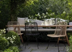 Best Bizzotto SEDIA IN FIBRE NATURALI NERA - LORENA