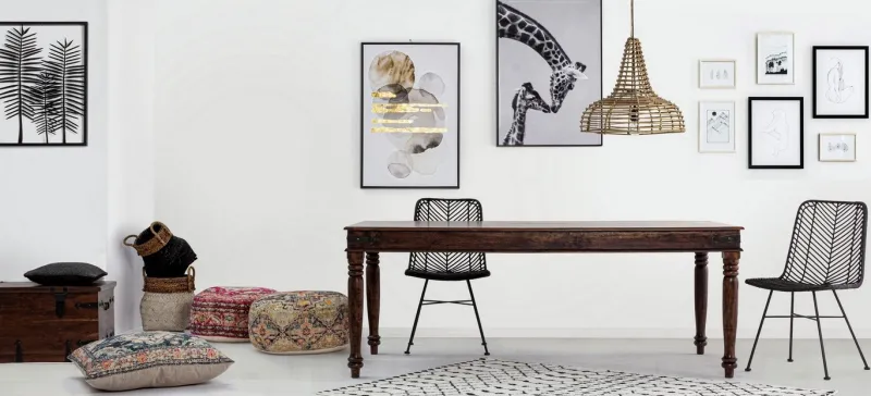 Best Bizzotto SEDIA IN FIBRE NATURALI NERA - LORENA