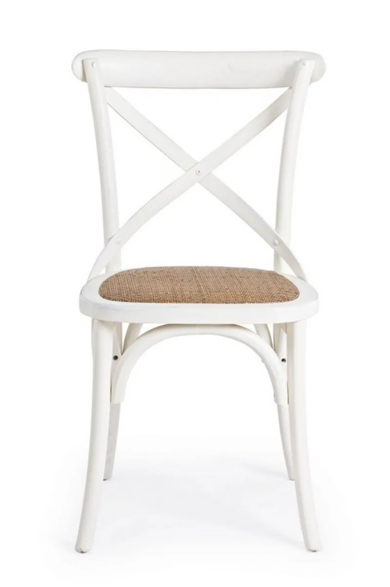 Best Bizzotto SEDIA IN LEGNO BIANCA - CROSS