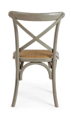 Sale Bizzotto SEDIA IN LEGNO GRIGIO SCURO - CROSS