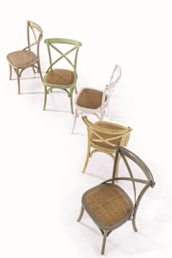 Sale Bizzotto SEDIA IN LEGNO GRIGIO SCURO - CROSS