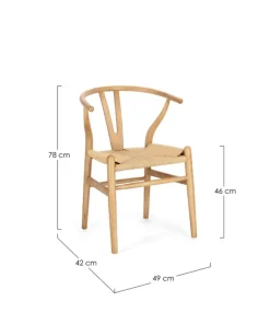 Clearance Bizzotto SEDIA IN LEGNO NATURALE - ARTAS
