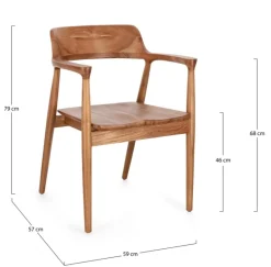 Online Bizzotto SEDIA IN LEGNO NATURALE - SUZY