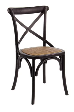 Outlet Bizzotto SEDIA IN LEGNO NERA - CROSS