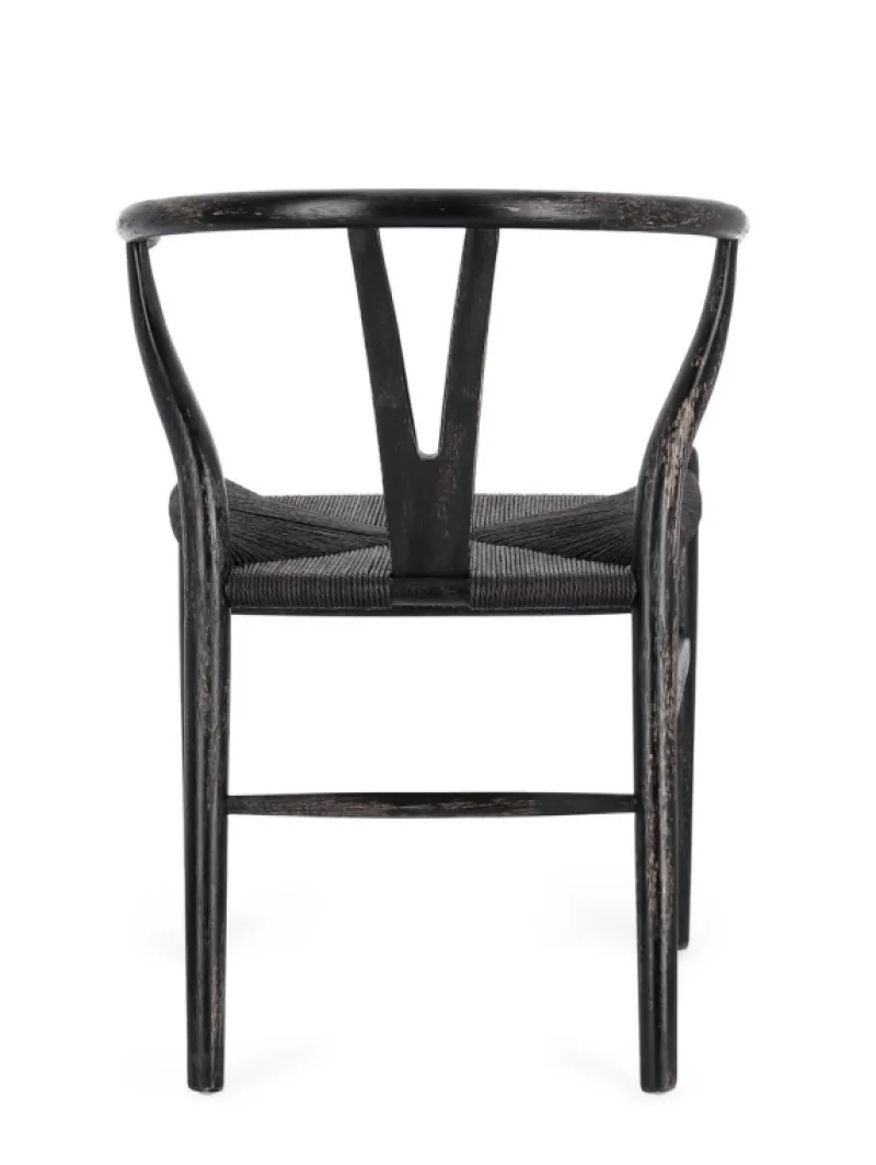 Outlet Bizzotto SEDIA IN LEGNO NERO - ARTEMIA