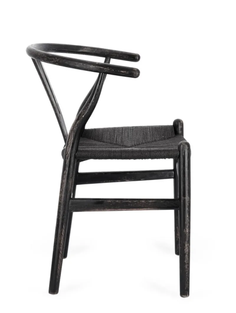 Outlet Bizzotto SEDIA IN LEGNO NERO - ARTEMIA