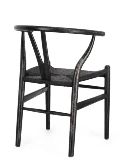Outlet Bizzotto SEDIA IN LEGNO NERO - ARTEMIA