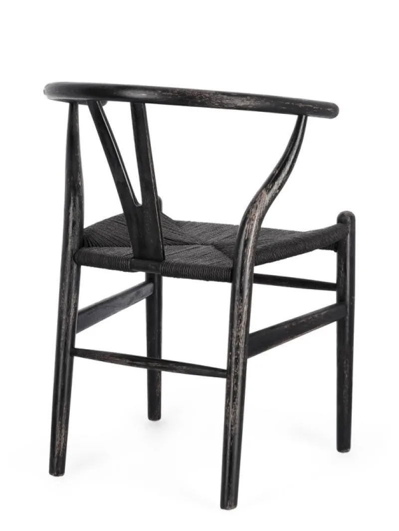 Outlet Bizzotto SEDIA IN LEGNO NERO - ARTEMIA