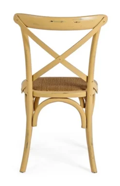 Best Bizzotto SEDIA IN LEGNO OCRA - CROSS