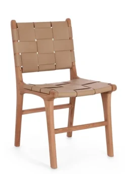 Best Bizzotto SEDIA IN PELLE TORTORA - JOANNA