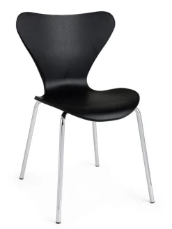 Bizzotto SEDIA IN PLASTICA NERA - TESSA