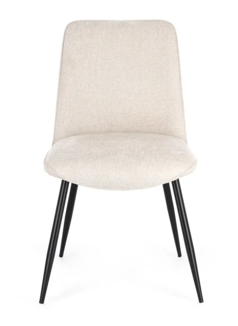 Outlet Bizzotto SEDIA IN TESSUTO BEIGE - CORA