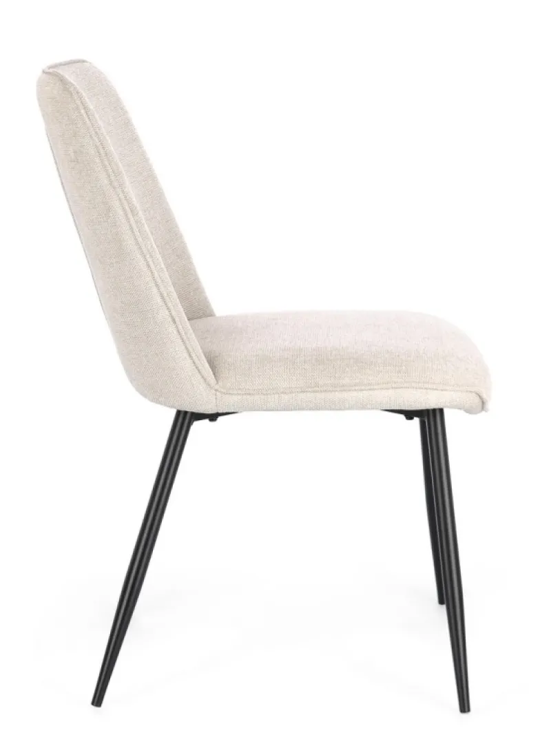 Outlet Bizzotto SEDIA IN TESSUTO BEIGE - CORA