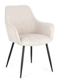 Best Bizzotto SEDIA IN TESSUTO BEIGE- CORA