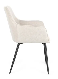 Best Bizzotto SEDIA IN TESSUTO BEIGE- CORA