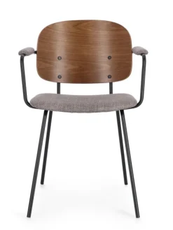 Bizzotto SEDIA IN TESSUTO GRIGIO - SIENNA